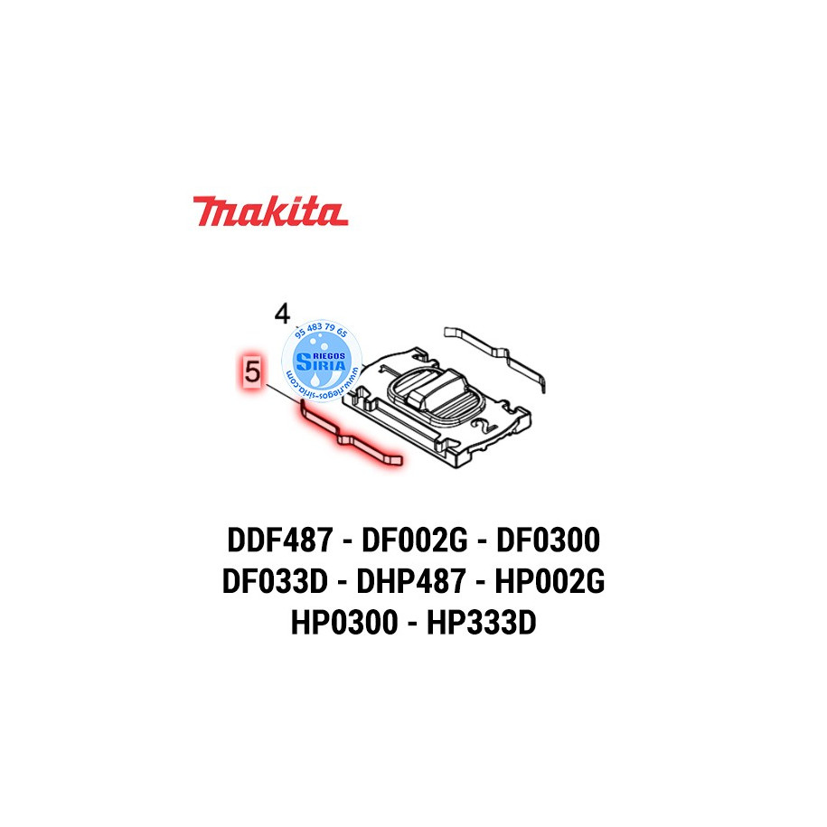 Muelle Ballesta Original DDF487 DF002G DF0300 DF033D DHP487 HP002G HP0300 HP333D 232493-5