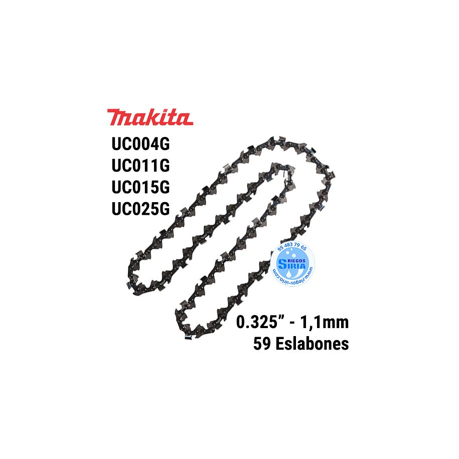 Cadena Original 0.325" 1,1mm 80TXL 59 Eslabones UC004G UC011G UC015G UC025G 120553