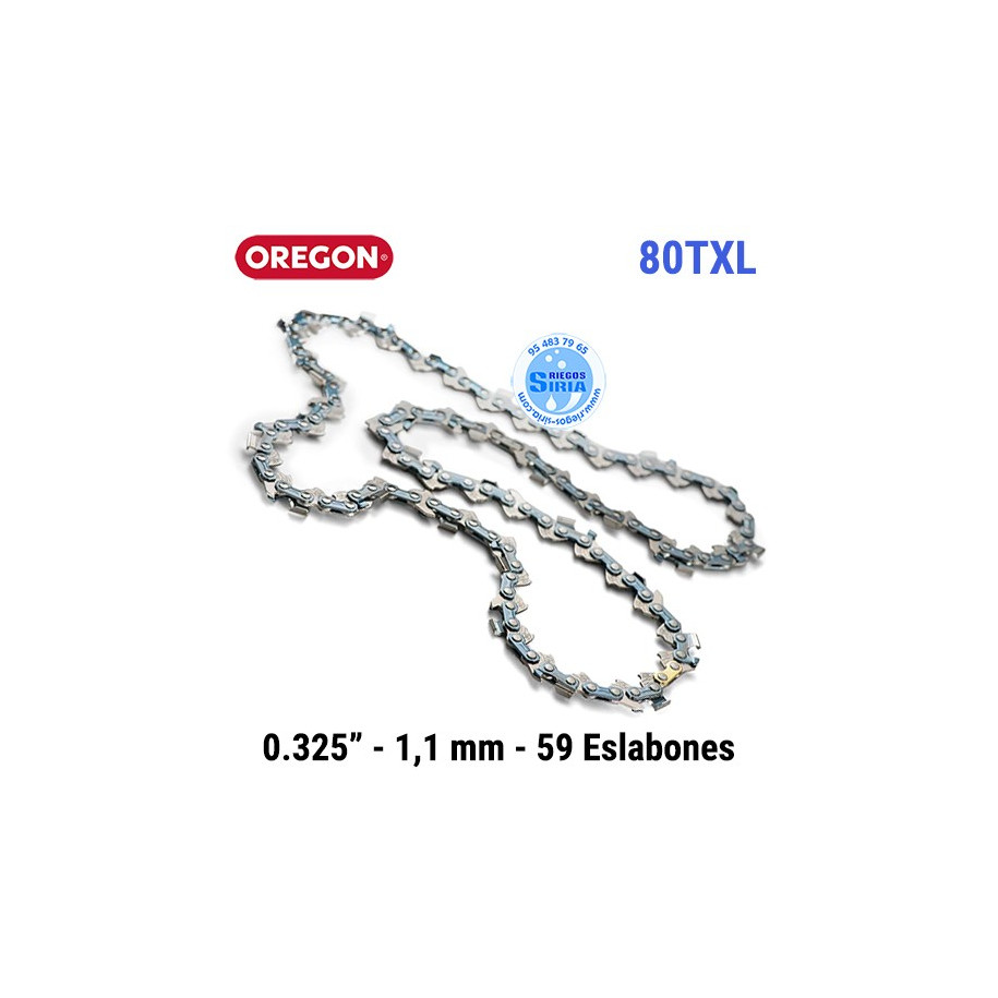 Cadena Oregon 80TXL 0.325" 1,1mm 59 Eslabones 120553