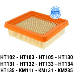 Filtro Aire compatible BT131 HT102 HT103 HT105 HT130 HT131 HT132 HT133 HT134 HT135 KM111R KM131 KM235 021595