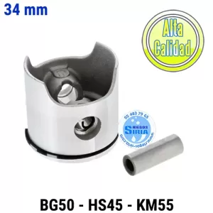 PISTÓN Completo Stihl BG50 HS45 KM55 1 ARO 34mm