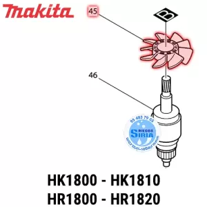 VENTILADOR Makita HK1810 HR1820