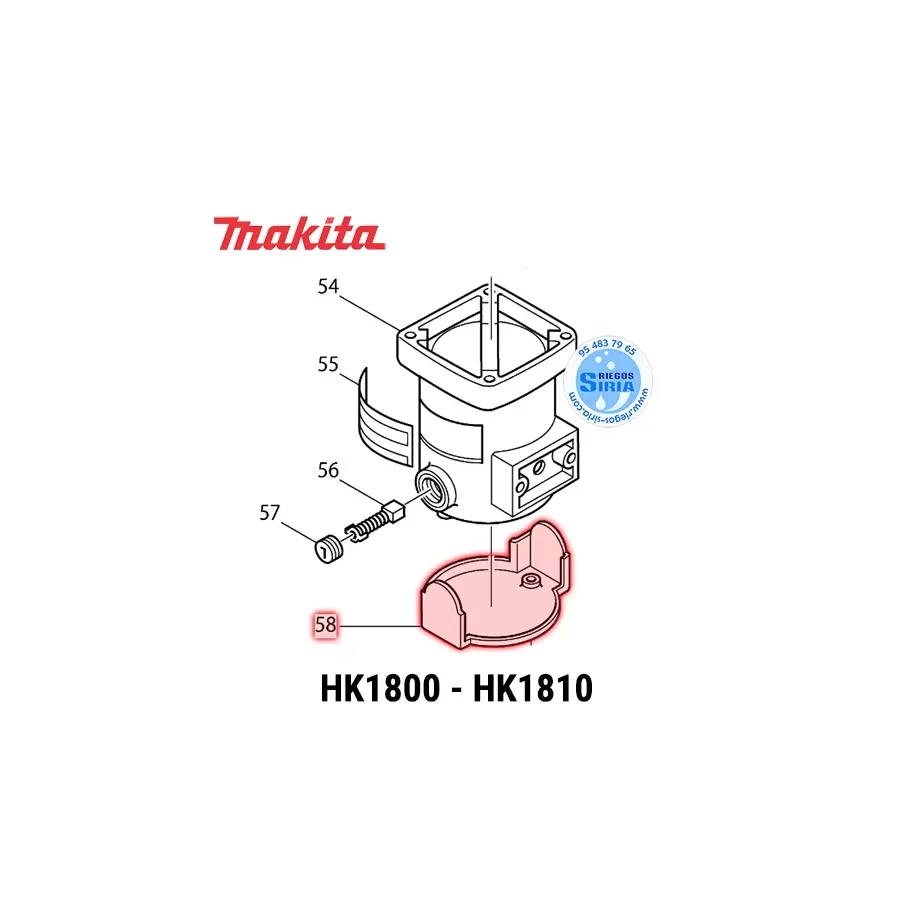 TAPA Carcasa Makita HK1800 HK1810