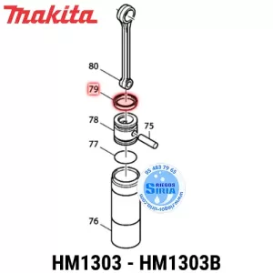 RETÉN Y 36 Makita HM1303 HM1303B