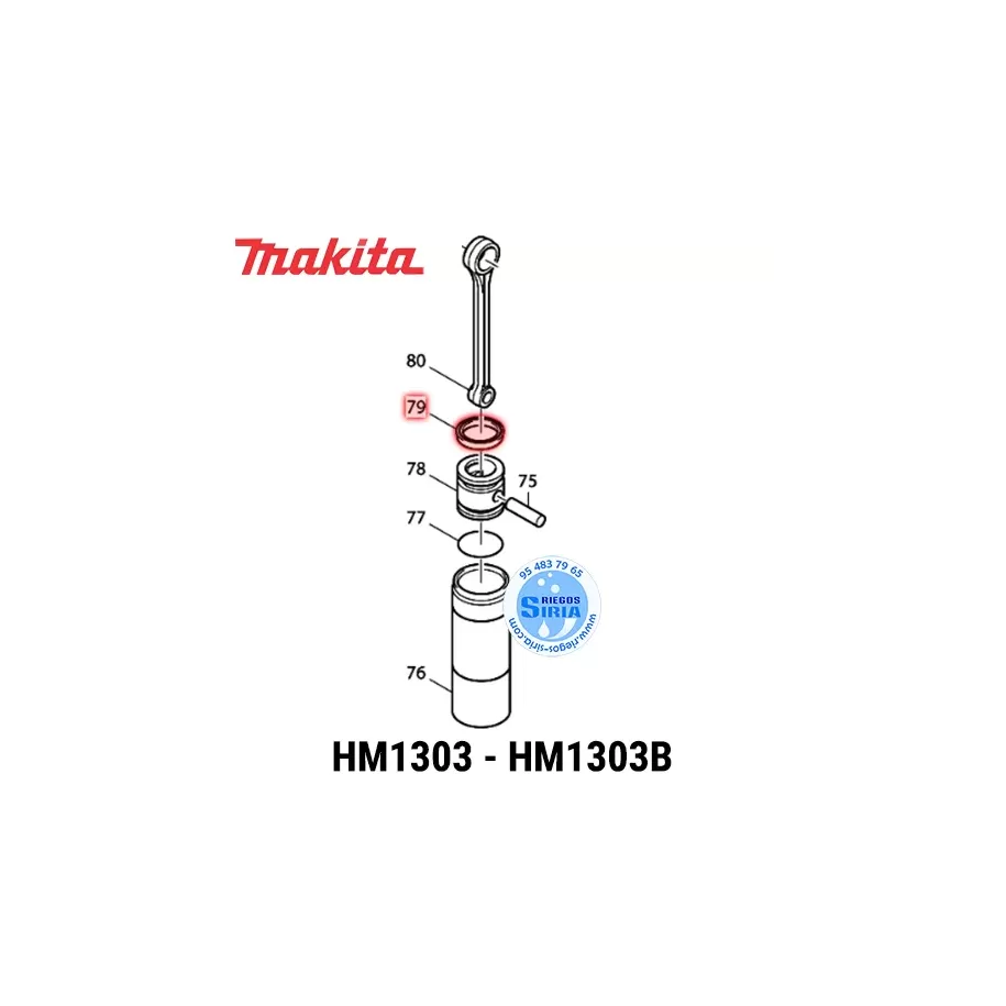 RETÉN Y 36 Makita HM1303 HM1303B