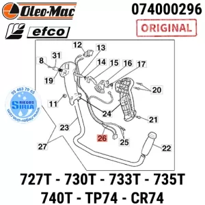 CABLE Doble 727T 730T 733T 735T 740T TP74 CR74