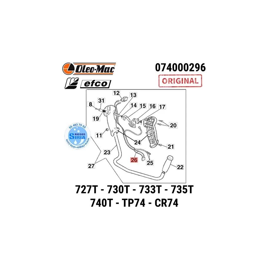 CABLE Doble 727T 730T 733T 735T 740T TP74 CR74