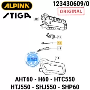 MUELLE Gatillo AHT60 H60 HTC550 HTJ550 SHJ550 SHP60