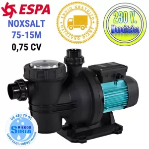 NOXSALT 75 15M Espa BOMBA para AGUA de MAR Piscina 0,75CV