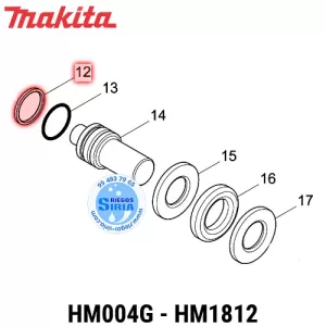 213797-4 Junta TÓRICA Makita HM004G HM1812