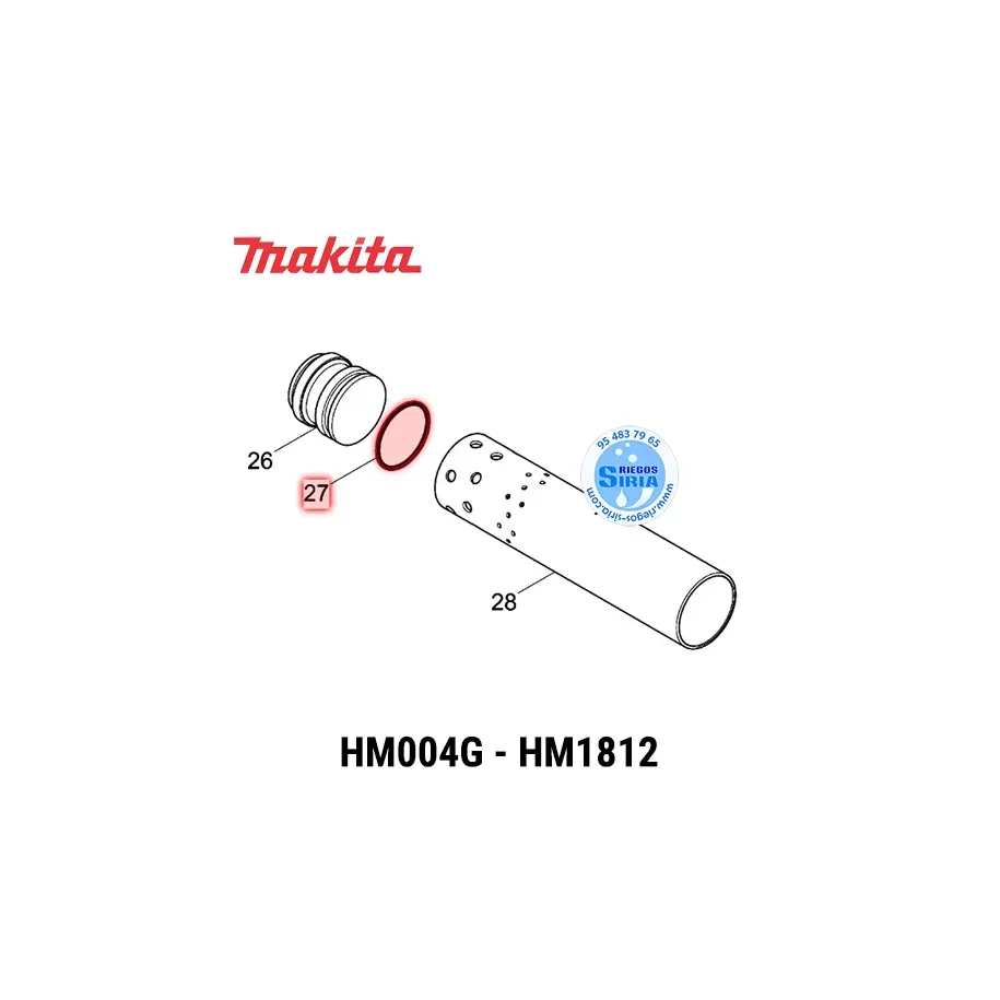 213799-0 Junta TÓRICA 56 Makita HM004G HM1812