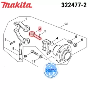 322477-2 TENSOR del CIERRE Original Herramientas Makita