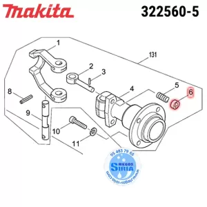 322560-5 CASQUILLO de CIERRE Original Martillo Makita