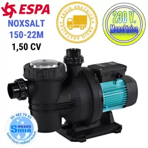 NOXSALT 150 22M Espa BOMBA para AGUA de MAR Piscina 1,5CV