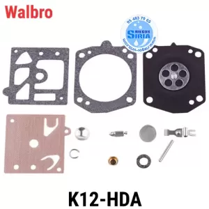 KIT Reparación CARBURADOR Walbro K12 HDA