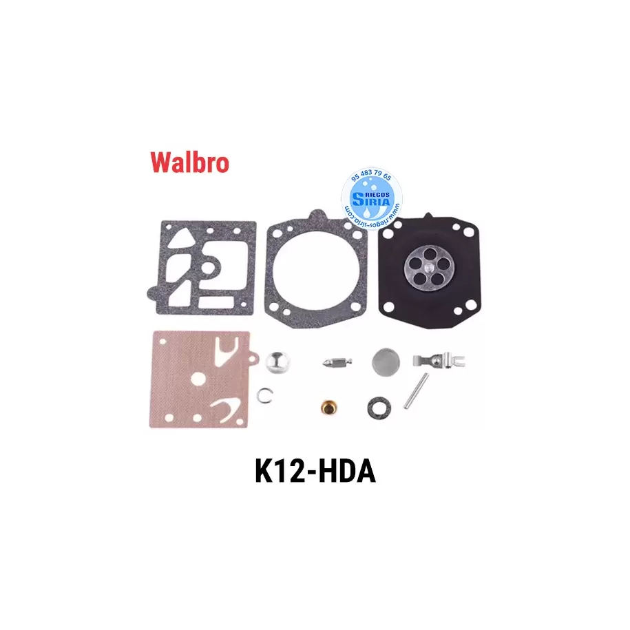 KIT Reparación CARBURADOR Walbro K12 HDA