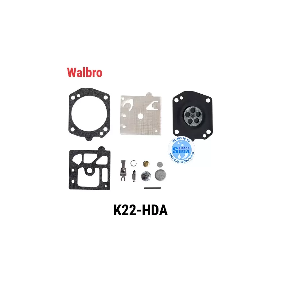 KIT Reparación CARBURADOR Walbro K22 HDA