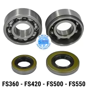 RETENES y RODAMIENTOS Cigüeñal FS360 FS420 FS500 FS550