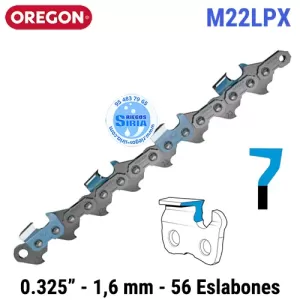 M22LPX Oregon DURACUT Cadena 0.325" 0.063" 56 Eslabones