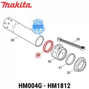 Casquillo ESPACIADOR Makita HM004G HM1812