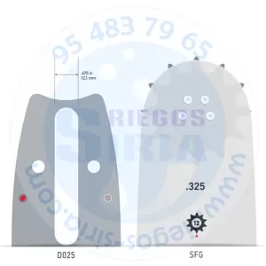 163SFGD025 Oregon ESPADA 0.325" 1,6mm 40cm Stihl