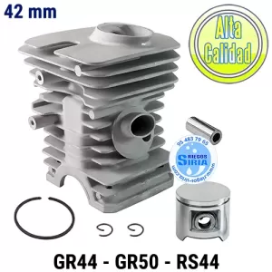 CILINDRO Completo Jonsered GR44 GR50 RS44 42mm