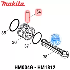 BULÓN 15C Makita HM004G HM1812