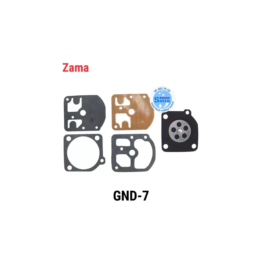 KIT de MEMBRANAS para Carburador Zama GND7