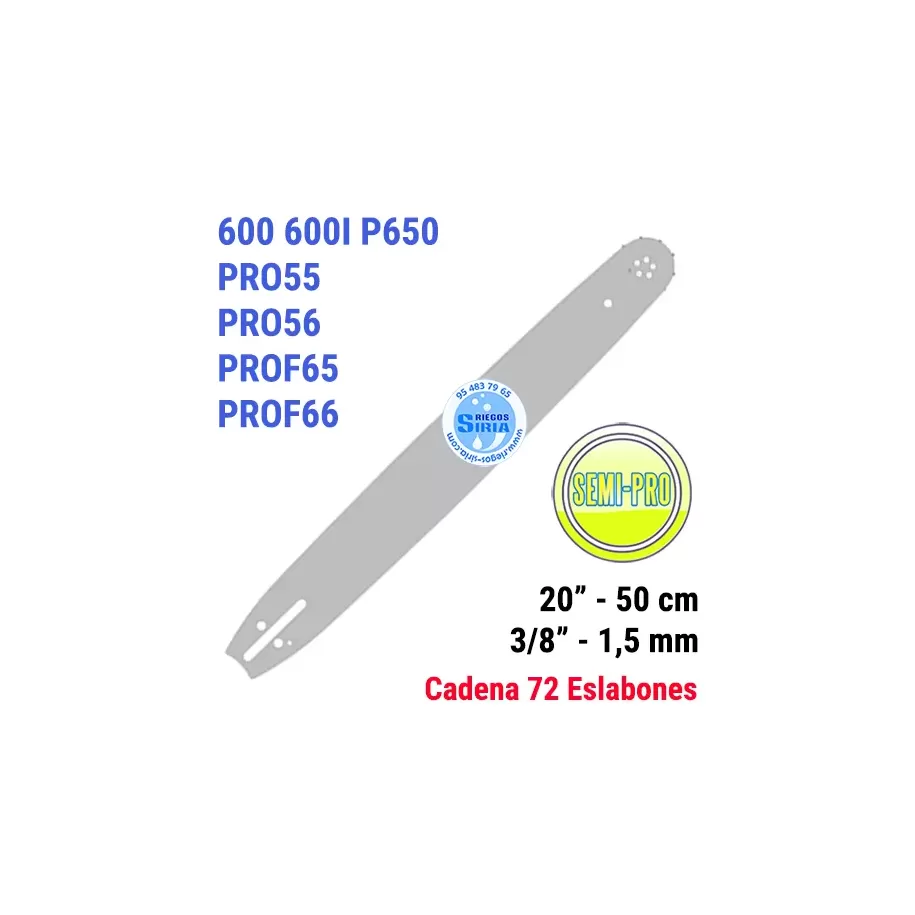 208SLHK095 ESPADA Motosierra ALPINA 3/8" 1.5mm 50cm