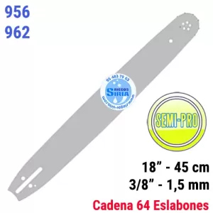 188SLHK095 ESPADA Motosierra OLEO MAC 3/8" 1.5mm 45cm