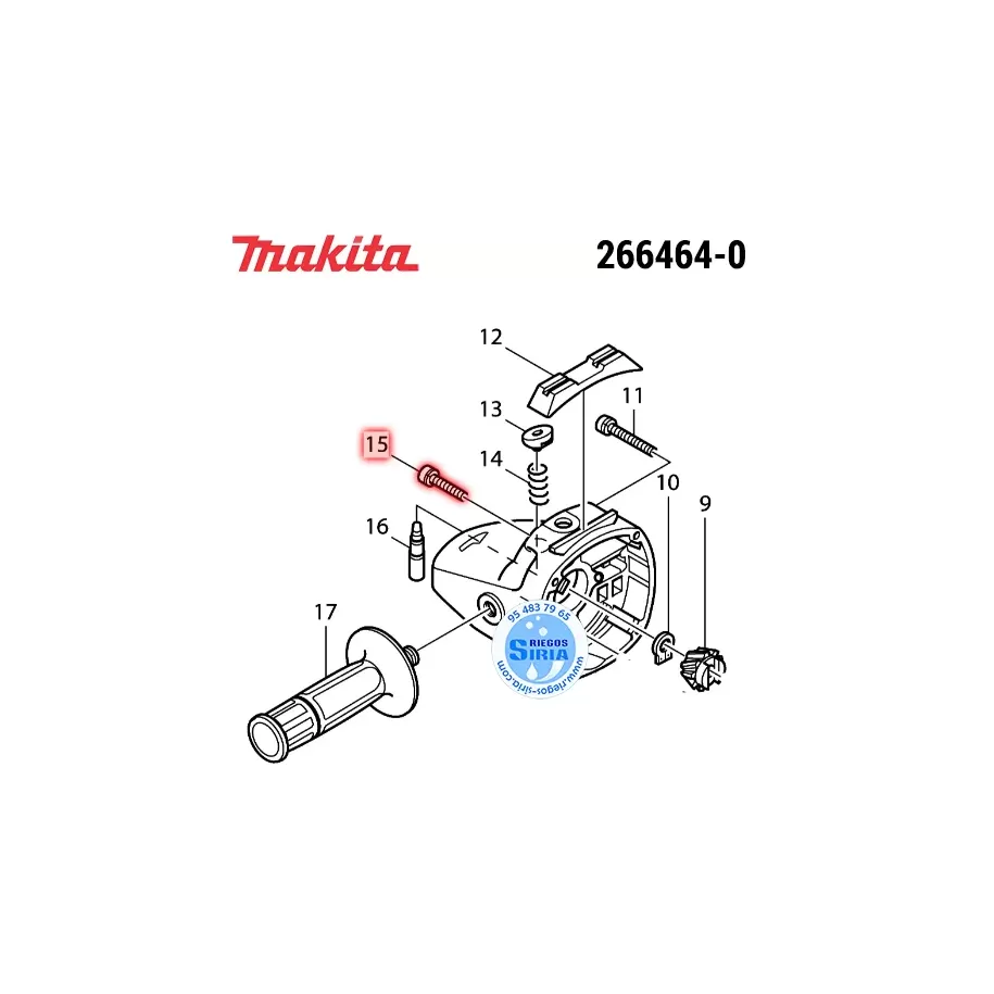 266464-0 TORNILLO HEX.M5x20 Original Herramientas Makita