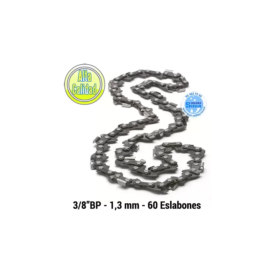 CADENA para Motosierra 3/8" BP 1,3mm 60 Eslabones