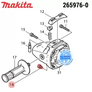 265976-0 TORNILLO HEX.5x10 Original Herramientas Makita