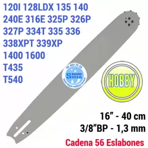 160SDEA095 ESPADA Motosierra HUSQVARNA 3/8"BP 1.3mm 40cm