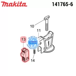 141765-6 BOTÓN ASA COMPLETO Original Herramientas Makita