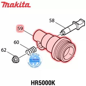 BOCA de SALIDA Martillo Makita HR5000K