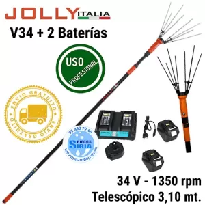 V34 Jolly VAREADOR Olivas 36V con 2 Baterías 18V 9Ah