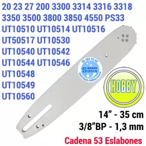 140SDEA041 ESPADA Motosierra HOMELITE 3/8"BP 1,3mm 35cm