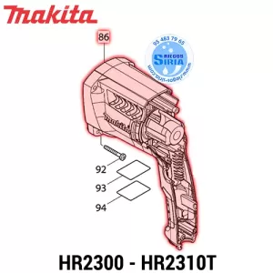 CARCASA MOTOR Makita HR2300 HR2310T