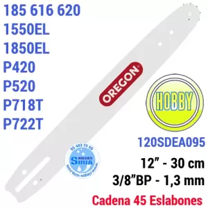 120SDEA095 Oregon ESPADA 3/8" BP 1,3mm 30 cm PARTNER