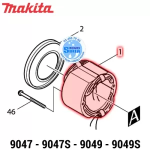 ESTATOR 220V Makita 9047 9047S 9049 9049S