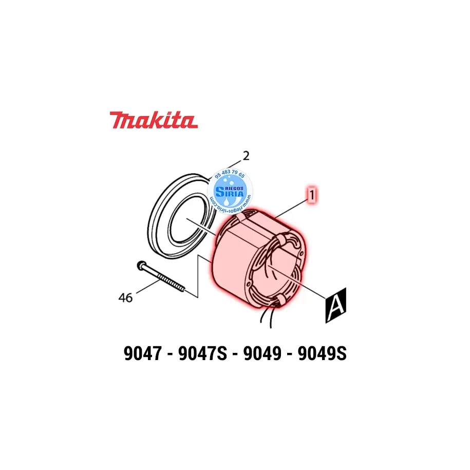 ESTATOR 220V Makita 9047 9047S 9049 9049S