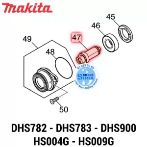 EJE DISCO Makita DHS782 DHS783 DHS900 HS004G HS009G