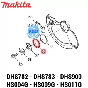 ANILLO RETÉN 40  Makita DHS782 DHS783 DHS900 HS004G HS009G HS011G