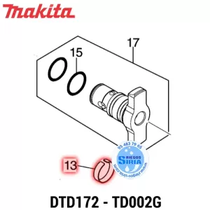 ANILLO MUELLE Makita DTD172 TD002G