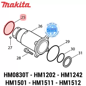 213670-8 JUNTA Tórica 58 Original Herramientas Makita