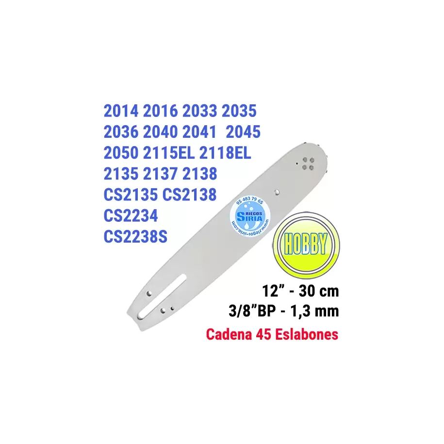 120SDEA041 ESPADA Motosierra JONSERED 3/8" BP 1,3mm 30cm