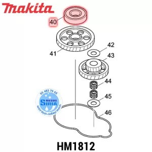 Rodamiento 6306LLB Makita HM1812