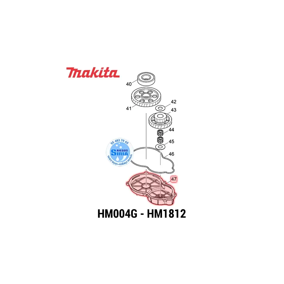 TAPA de CULATA Makita HM1812