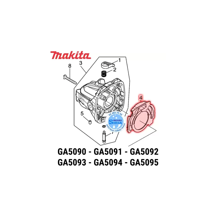 DIFUSOR Makita GA5090 GA5091 GA5092 GA5093 GA5094 GA5095